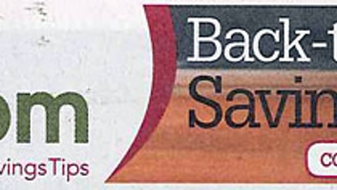 Redplum 'Back-to-School Savings' Banner