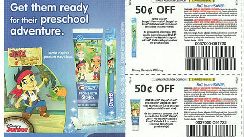 Crest Oral-B 'Preschool Adventure' FSI