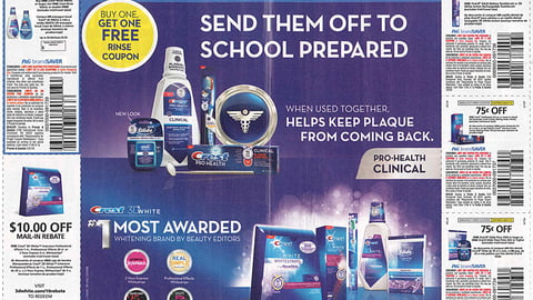 Crest Oral-B 'Off to School' FSI