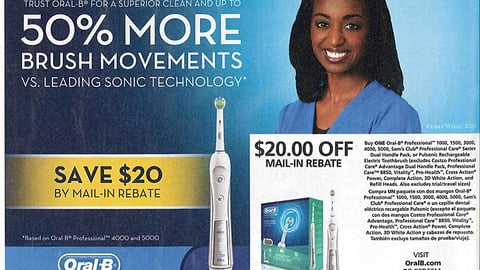 Oral-B Rebate FSI
