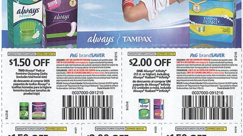 Always Tampax 'Line of Defense' FSI