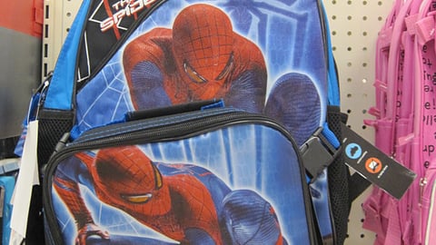 Target 'Spider-Man' Backpack Merchandising