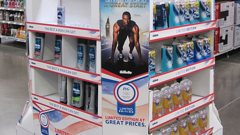Gillette Walmart Olympics Pallet