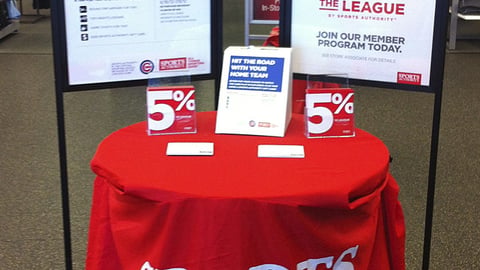 Sports Authority 'The League' Display