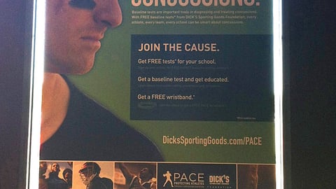 Dick's 'Bench Concussions' Door Cling