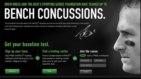 Dick's 'Bench Concussions' Website