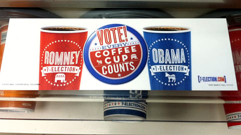 7-Eleven '7-Election' Counter Cling