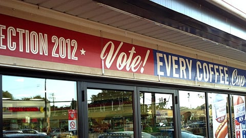 7-Eleven '7-Election' Outdoor Banner