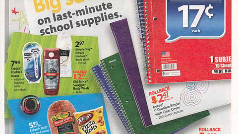 Walmart 'More School for Your Money' Circular Cover
