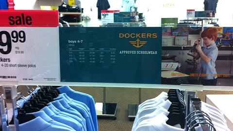 Dockers 'Approved Schoolwear' Header