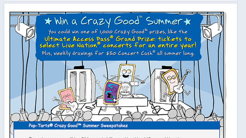 Pop-Tarts 'Sweepstakes' Facebook Tab