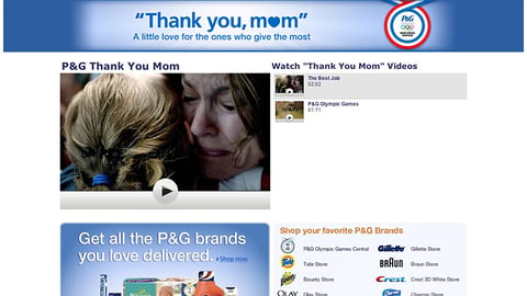 P&G Amazon.com Olympics Showcase