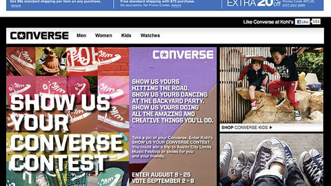 Kohl's 'Show Us Your Converse' Carousel Ad