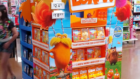 Walmart 'The Lorax' Pallet Display