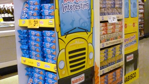 Nabisco 'Keep Lunch Interesting' Floorstands