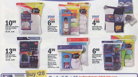Meijer Fruit of the Loom Incentive Feature