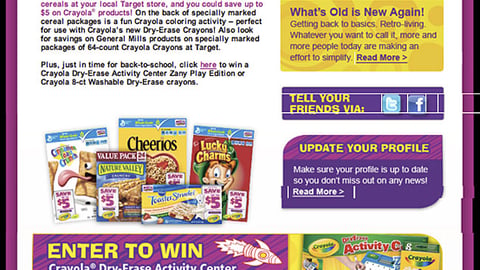 General Mills 'Color Me Happy' Email