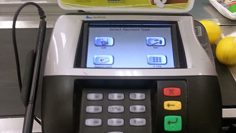 Dominick's MDA 'Donate Today' Checkout Sign