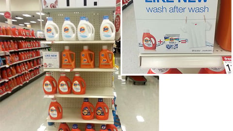 Target Tide Hanes Endcap Display