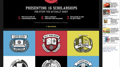 Target 'Stuff Scholarships' Facebook Page