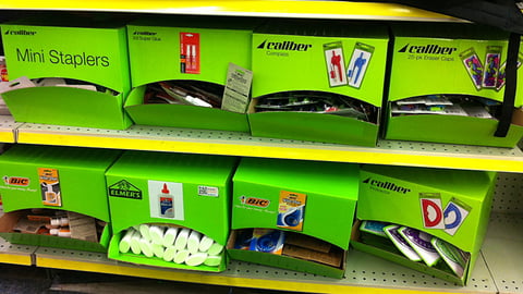 CVS Back to School Shelf Displays