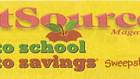 SmartSource 'Back to Savings' Cover Graphic
