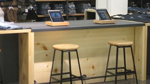 JCPenney 'Levi's Denim Bar' Counter