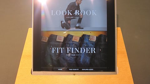JCPenney 'Levi's Denim Bar' iPad Counter Unit