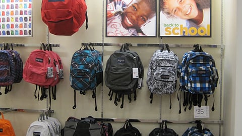 JCPenney Backpack Merchandising
