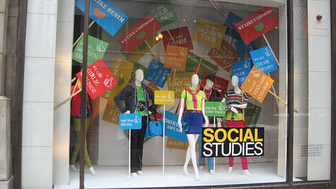 Macy's 'Social Studies' Window Display