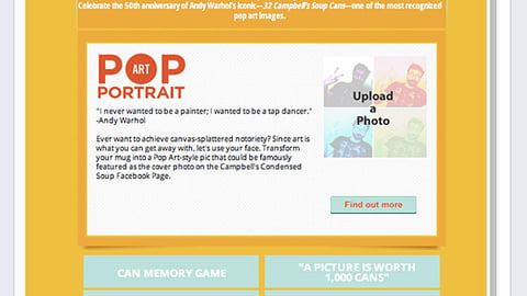Campbell's 'Art Of Soup' Facebook Tab