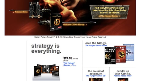 Target 'Hunger Games' Microsite