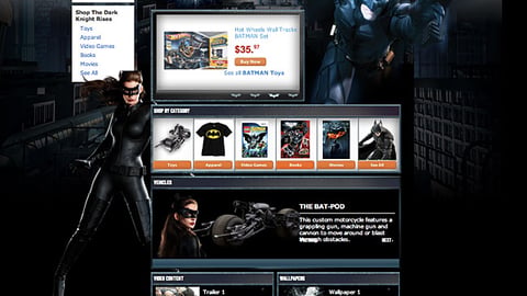 Walmart 'The Dark Knight Rises' Microsite