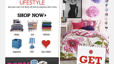 Macy's 'College Lifestyle' Microsite