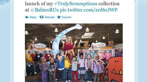 Heidi Klum 'Truly Scrumptious' Twitter Update