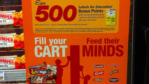 Safeway 'Labels for Education' Cooler Cling