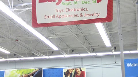 Walmart 'Layaway' Ceiling Banner