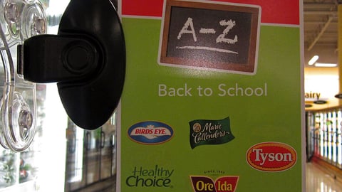 Albertsons 'Everything from A-Z' Shelf Talker