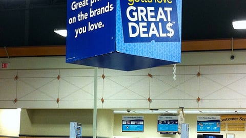 Albertsons 'Gotta Love Great Deals' Ceiling Sign