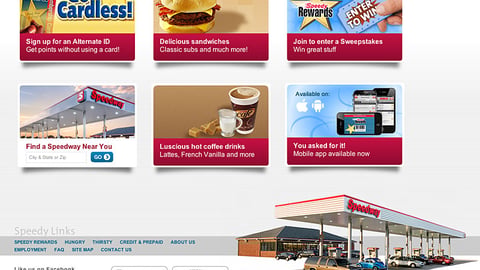 Speedway Mobile App Home Page Ad