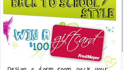 Fred Meyer 'Back-to-School Challenge' Facebook Tab