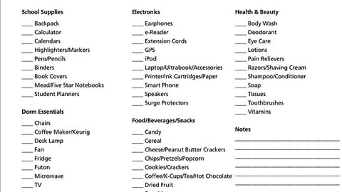 BJ's 'New for School Savings' Shopping List