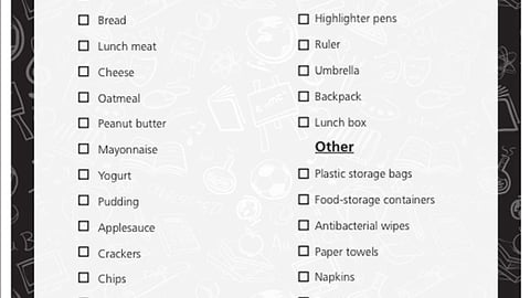 Winn-Dixie Back-to-School Checklist