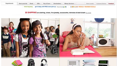 Kmart Back to School Landing Page