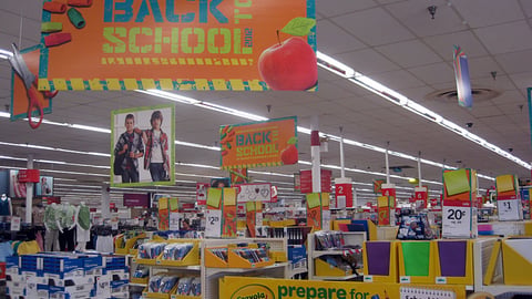 Kmart Back to School Merchandising