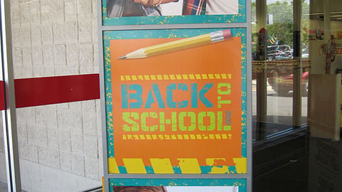 Kmart Back to School Stanchion Sign