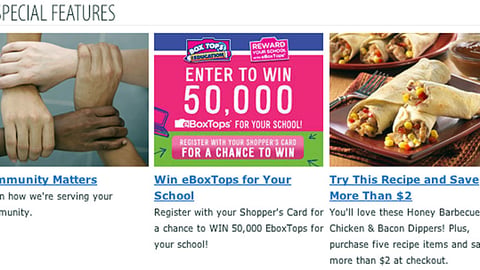 Kroger.com 'eBoxTops' Display Ad