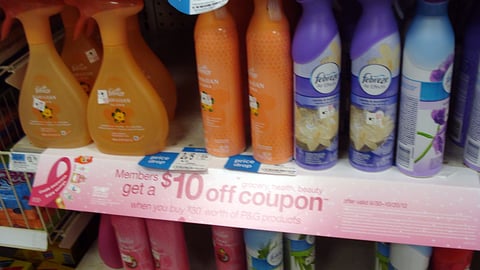 Kmart P&G 'Create Awareness' Shelf Sign