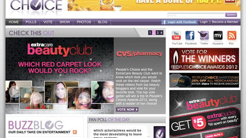 CVS 'People's Choice' Home Page Ads