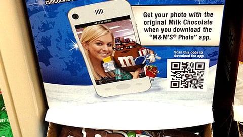 M&M's CVS 'Photo App' Shelf Tray